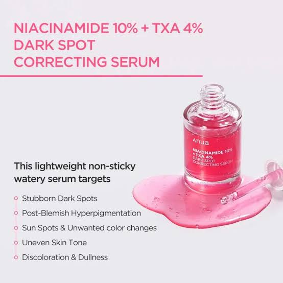 Anua Niacinamide 10% + TXA 4% Dark Spot Correcting Serum 30ml