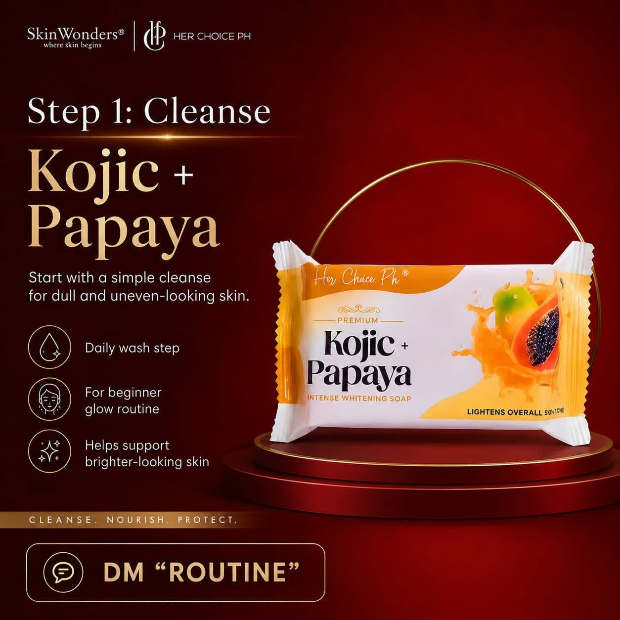 Her Choice Set C (Kojic Papaya Soap, Sunflower Oil, Lotion Set)
