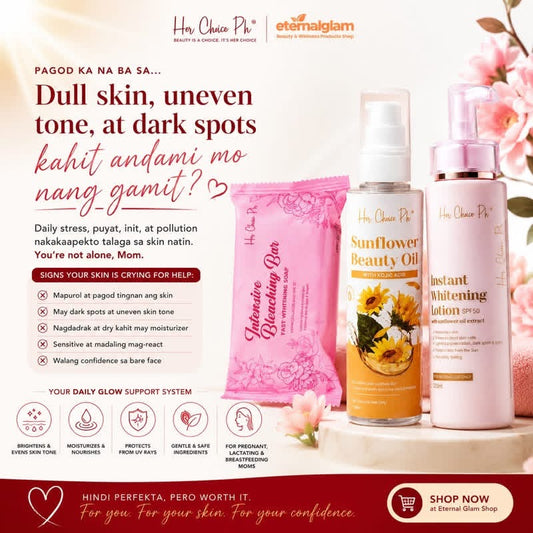 Her Choice Set B (Intensive Bleaching Soap, Sunflower Oil, Lotion Set)