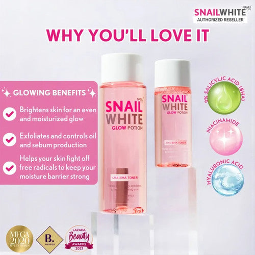 Namu Snail White Glow Potion AHA-BHA Toner 150ml