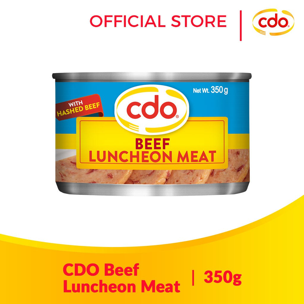 CDO BEEF LUNCHEON MEAT WITH HASHED BEEF 350g