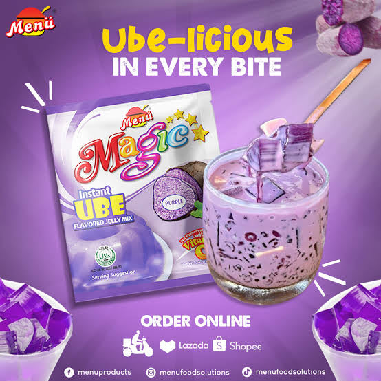 Menu Magic Instant Ube Jelly Mix 24g