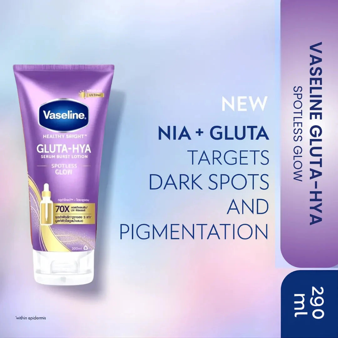 VASELINE GLUTA-HYA SERUM BURST LOTION SPOTLESS GLOW 290ML