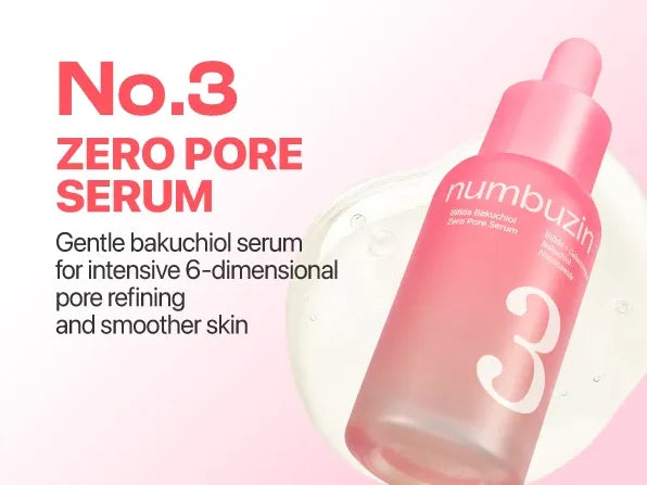 Numbuzin No.3 Bifida Bakuchiol Zero Pore 30ML Serum (Per piece)