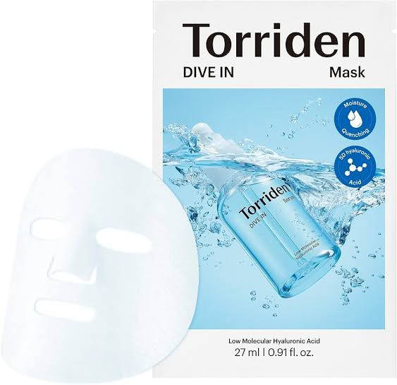 Torriden Dive In Hydrate & Glow Mask 5D Hyaluronic Acid + Allantoin + Panthenol 27ml - 1 Piece Mask