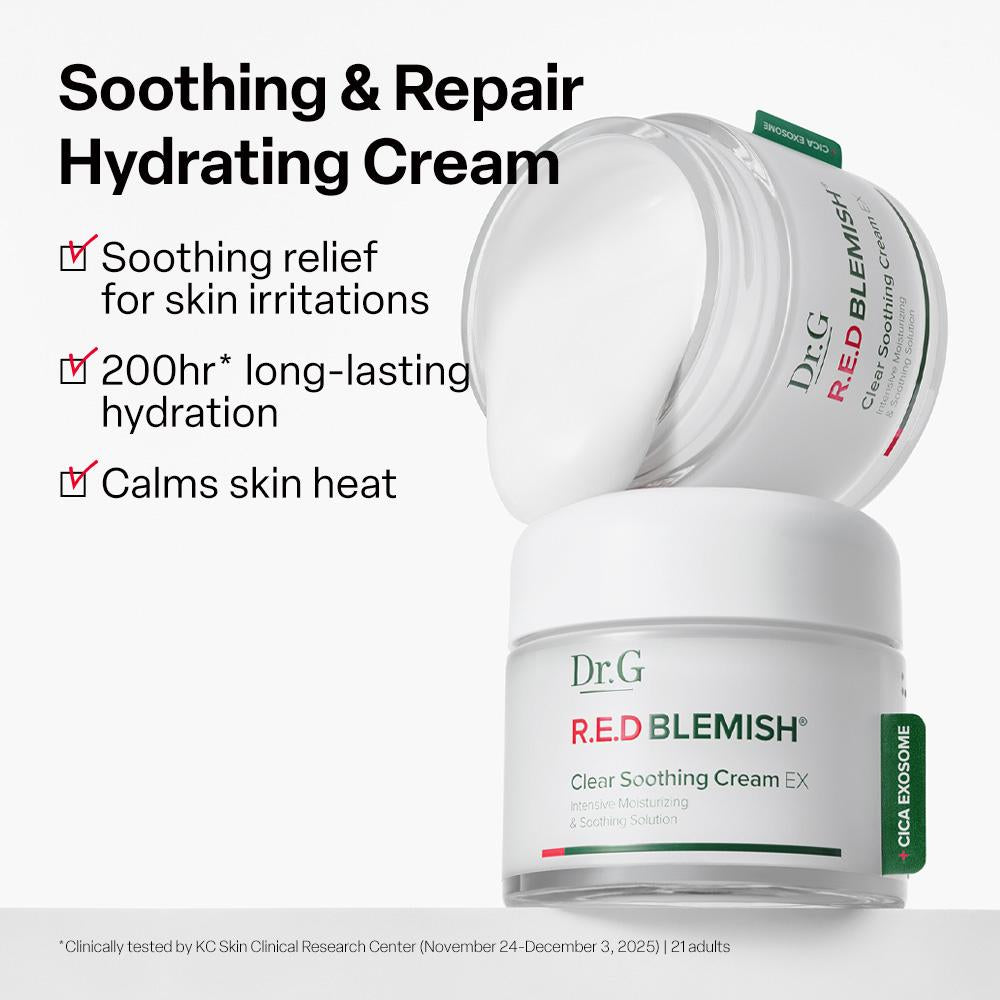 Dr.G Red Blemish Clear Soothing Cream EX Intensive Moisturizing & Soothing Solution 70ml