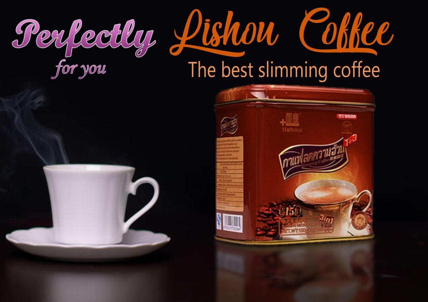 Lishou Slimming Coffee - 15 Sachets STRONG VARIANT