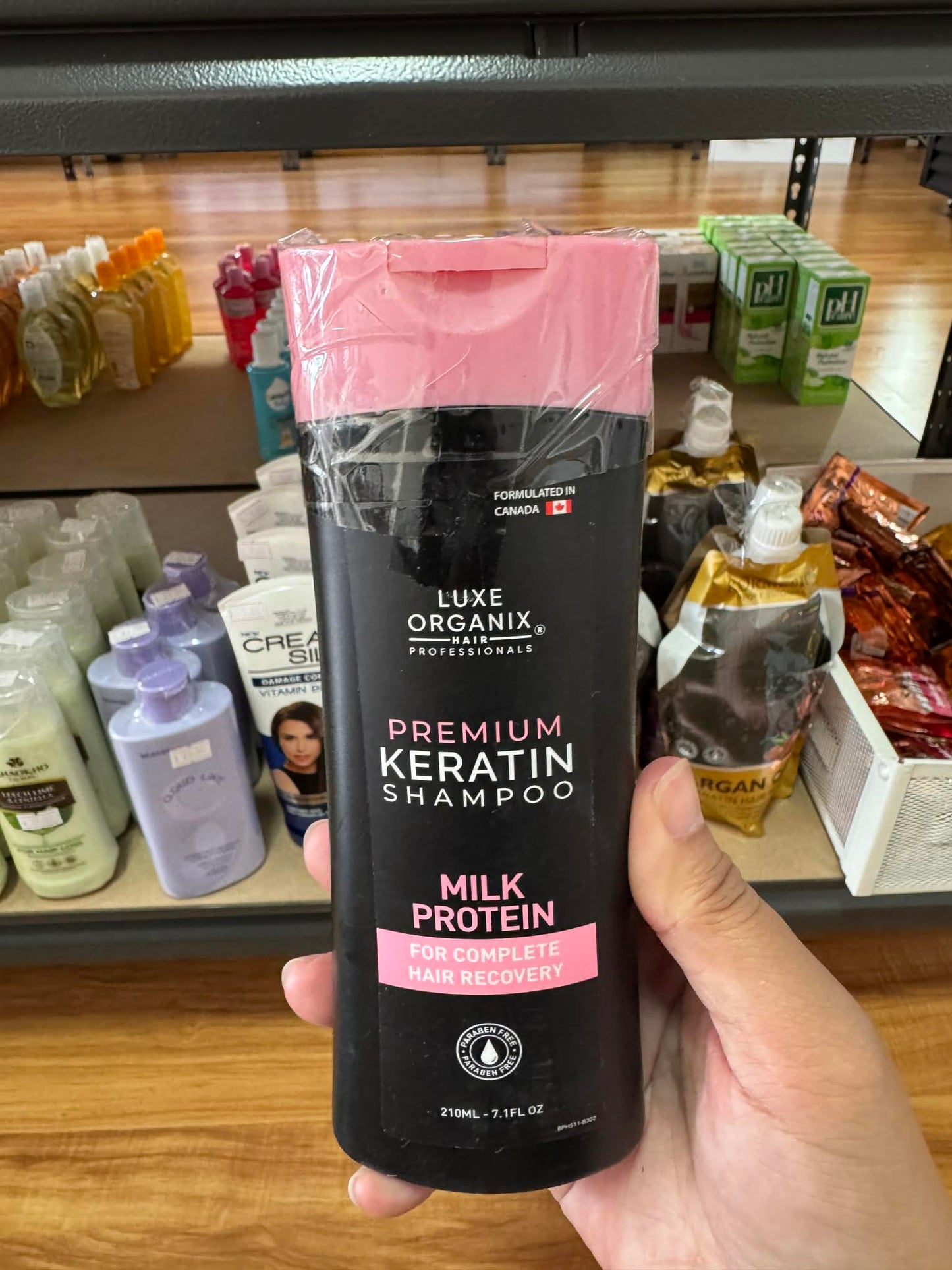 Luxe Organix Premium Keratin MILK PROTEIN Shampoo (210ml)