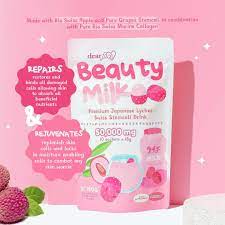 Dear Face Beauty Milk Premium Japanese Lychee Swiss Stemcell Drink 18Gx10 Sachets