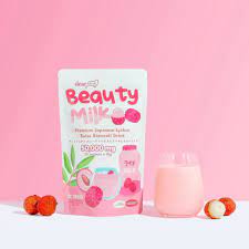 Dear Face Beauty Milk Premium Japanese Lychee Swiss Stemcell Drink 18Gx10 Sachets