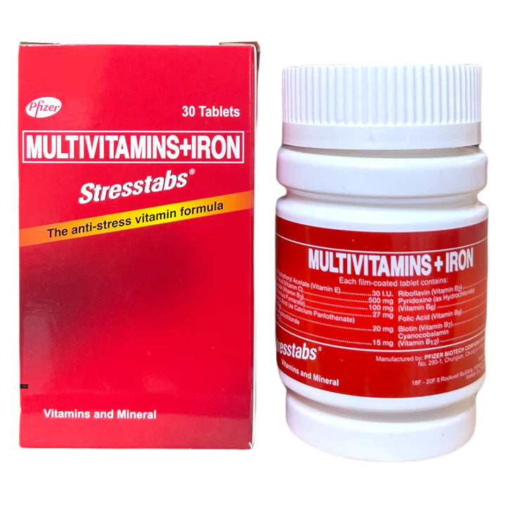 Stresstabs Multivitamins + Iron 30 Tablets